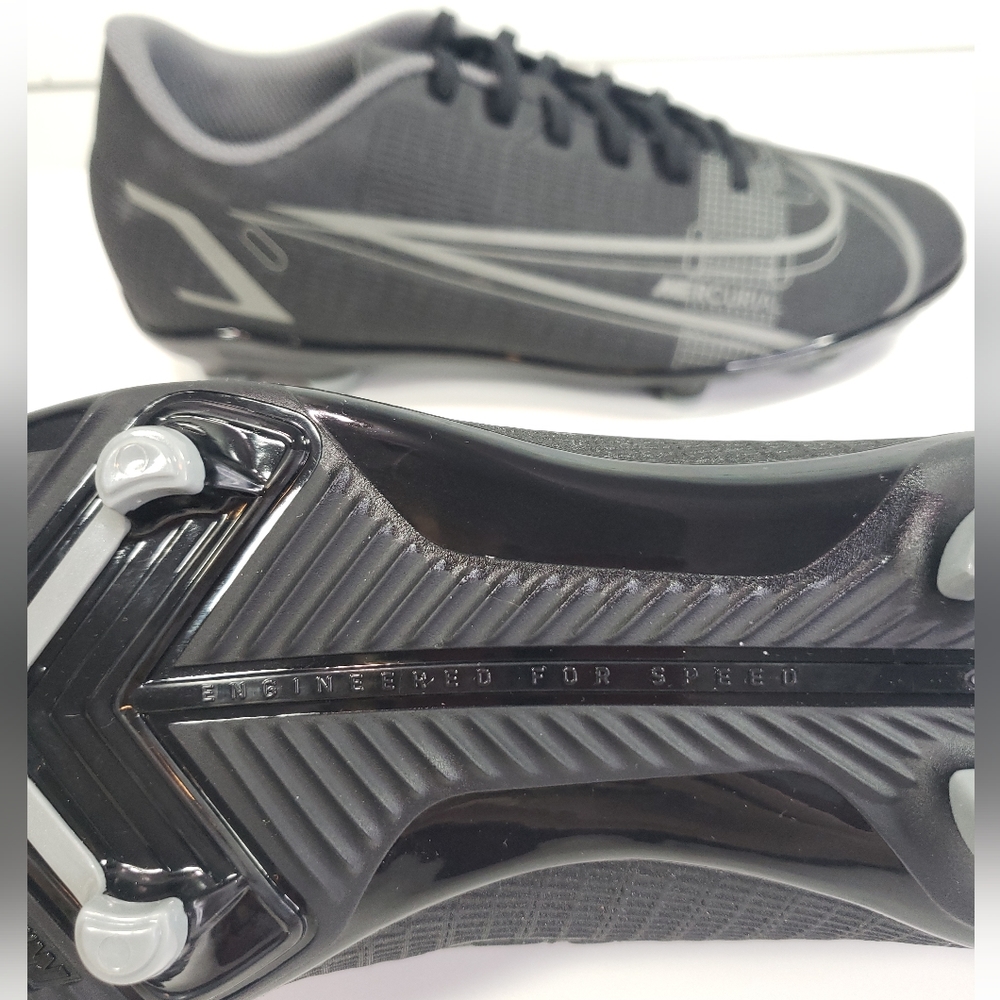 Nike Mercurial Vapor 14 Club FG MG Black CU5692-004 Soccer Cleat Men 6.5 - Picture 6 of 9
